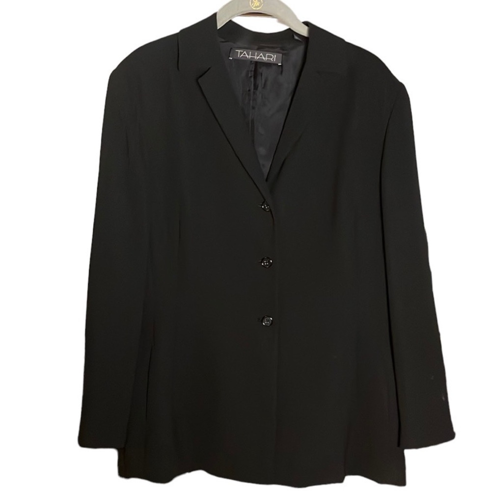 TAHARI SUIT JACKET | Black | size 12